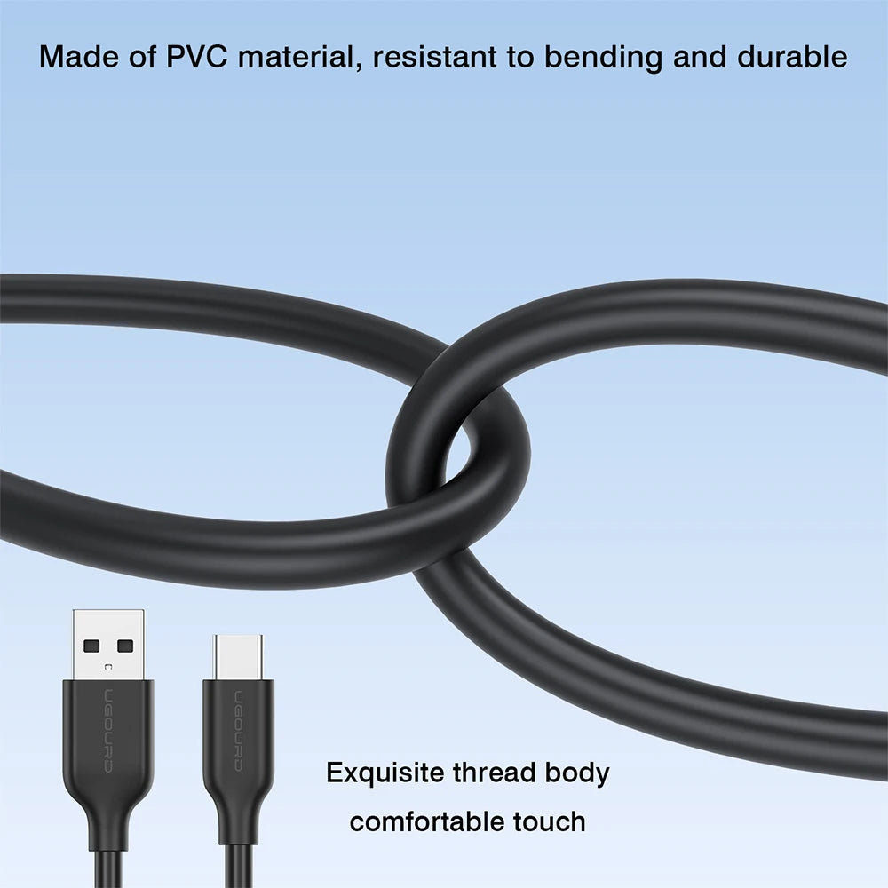 USB3.2 10Gbps Cable USB 3.0/3.1/3.2 OTG Cable USB a to USB Type C Data Transfer SSD Hard Disk Cable 3A 60W QC 3.0