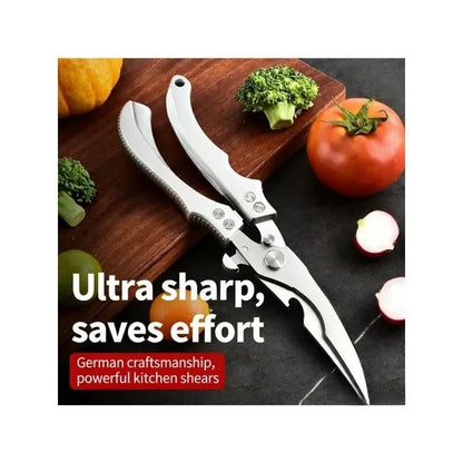 Multipurpose Strong Scissors High Stainless Steel Chicken Scissors Ultra Sharp Scissors Fish Chicken Bone Scissors Kitchen Tools