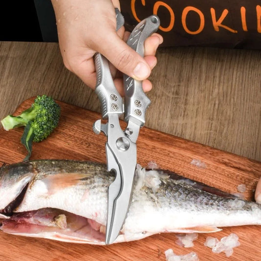 Multipurpose Strong Scissors High Stainless Steel Chicken Scissors Ultra Sharp Scissors Fish Chicken Bone Scissors Kitchen Tools