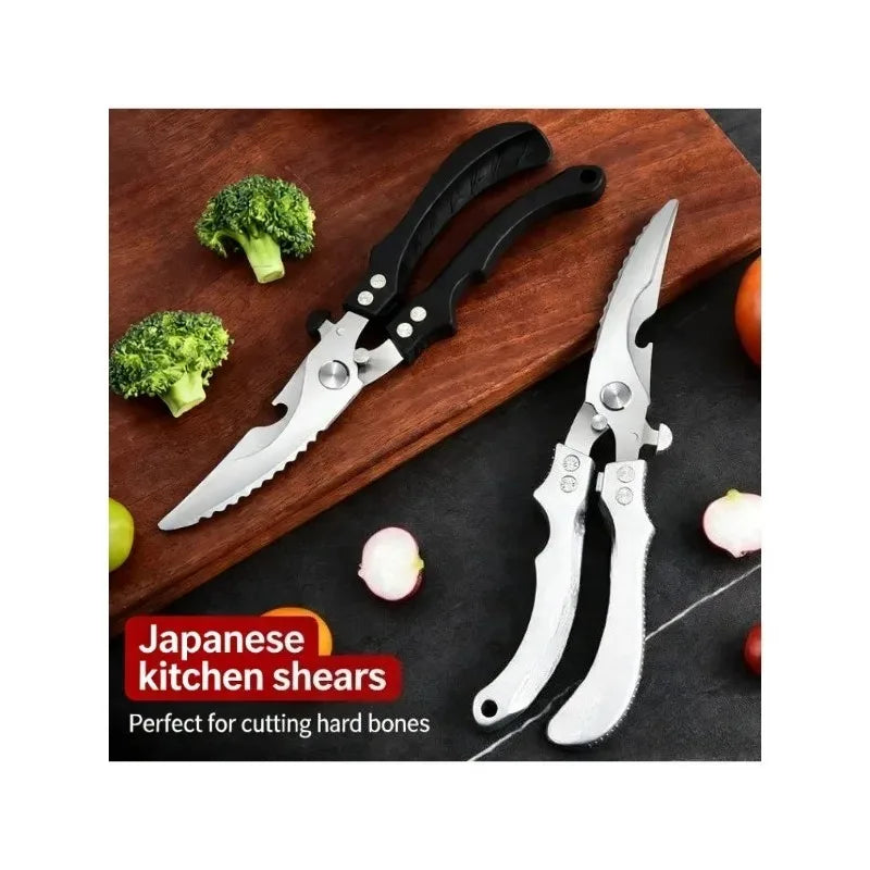 Multipurpose Strong Scissors High Stainless Steel Chicken Scissors Ultra Sharp Scissors Fish Chicken Bone Scissors Kitchen Tools